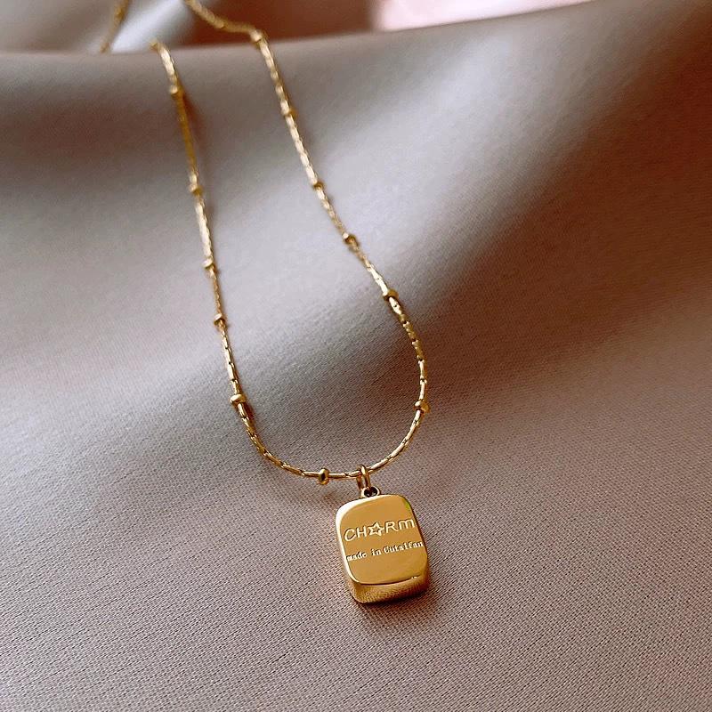 

Трендовый летний чокер из титановой стали 2025: Женское не тускнеющее роскошное нишевое ожерелье.