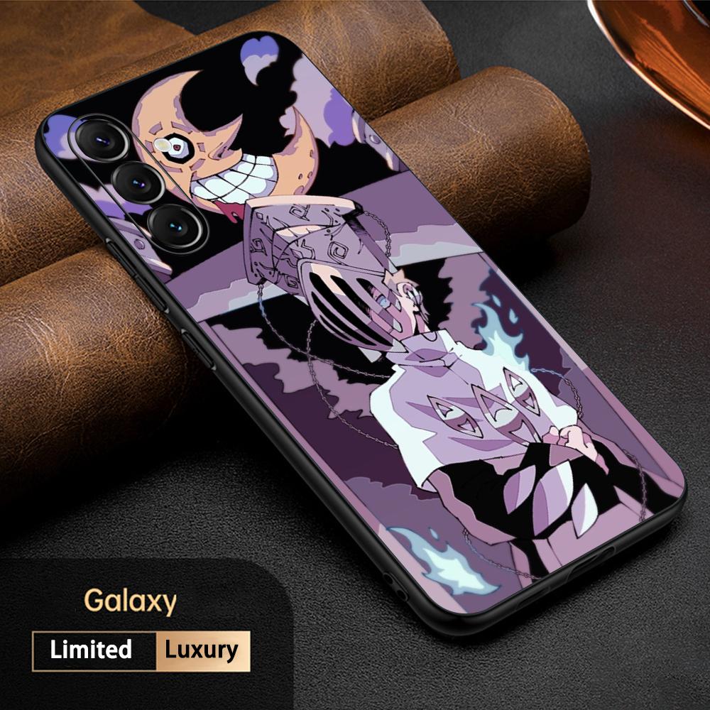 

Soul eater cool anime man Phone Case For Samsung Galaxy S25 S24 S23 S22 S21 S20 Plus Ultra Note20 Soft Black Samsung S20