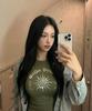 Koso Cc Color Artwork Crop T-Shirt (Khaki)