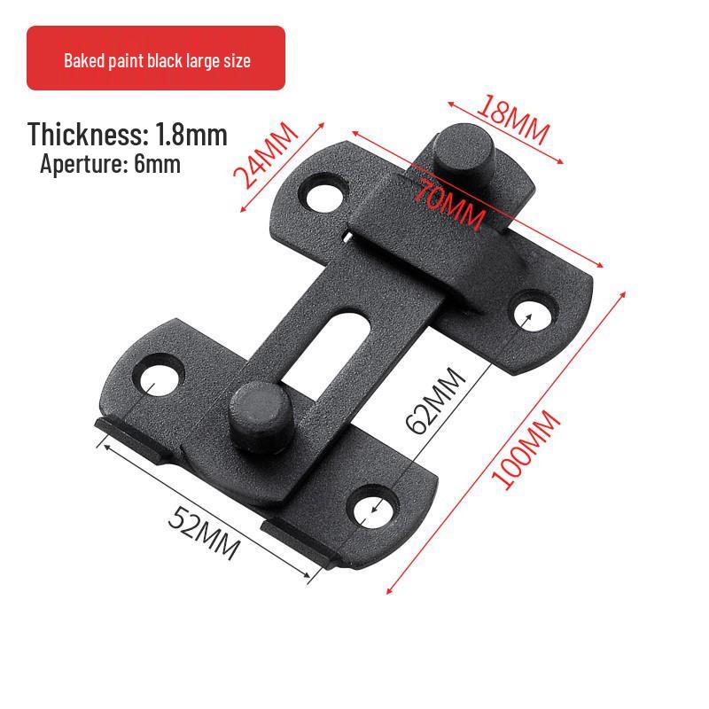Right-Angle Push-Pull Door Latch Bolt for Sliding and House Doors.