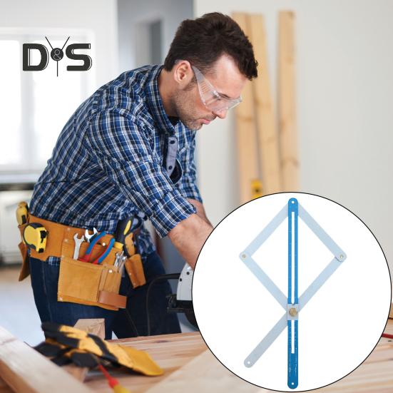 Eckwinkelsucher mit Skalen, hochpräzise, multifunktionale Diagonalwinkellehre aus Aluminiumlegierung, Winkelmesser, Winkelmesswerkzeuge für die Holzbearbeitung