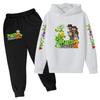 Kids Fall/Winter Hoodie Boy Girl Toddler Pullover 3-12Yrs Fashion Cartoon Game Print Clothes Casual Top+Pants 2P Sports Coat Set
