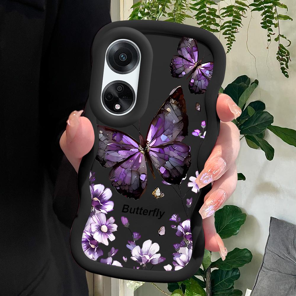 Gemaltes Muster Big Wave Edge Weiches Silikonmaterial Macaron-Telefongehäuse Stoßfestes Schutzgummigehäuse für OPPO Reno Realme