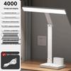 AA-Klasse Augenschutz Schreibtischlampe mit Uhr für Studentenstudium und Lesen