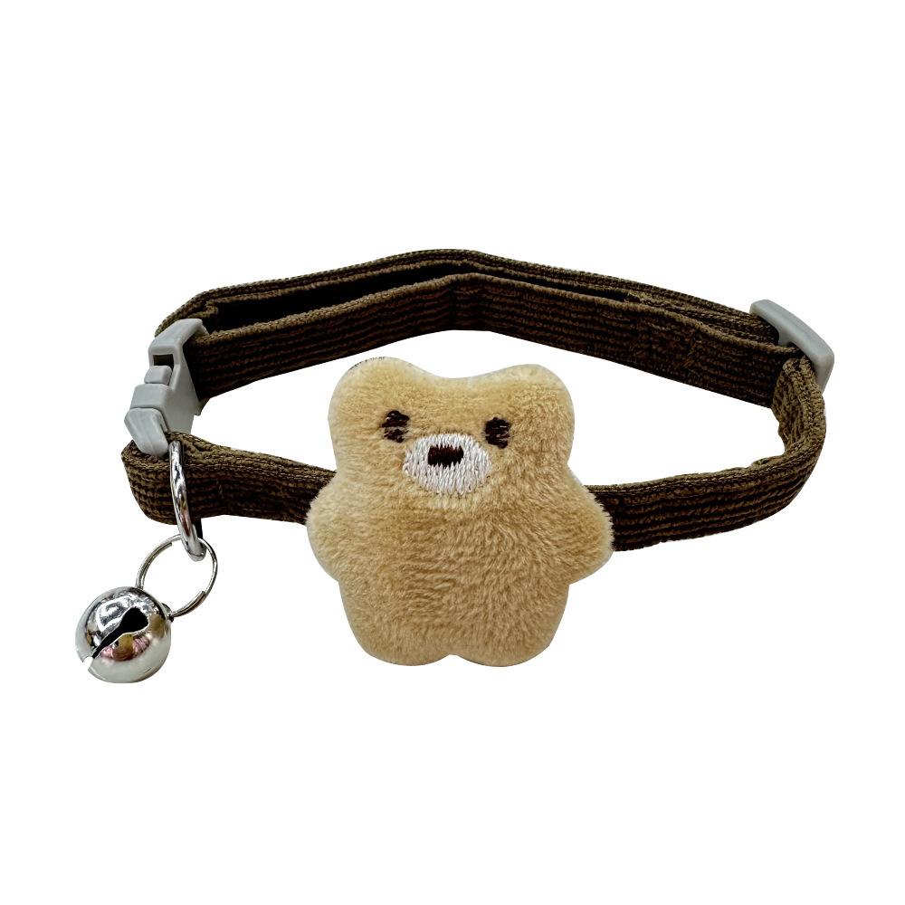 Adjustable Pet Collar with Bell - Soft Comfortable Dog Collar, Adjustable Puppy Collar, Durable Pet Neckband