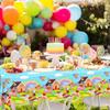 Avezano 3 Pcs Candyland Party Tablecloth Colorful Lollipop Table Covers Sweet Candy Land Birthday Party Baby Shower Supplies