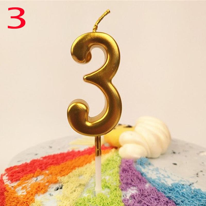 0-9 Years Birthday Candle New Girls Kids Birthday Numbers Candle Party Smoke-free Cake Candles for for Cake Party Supplies