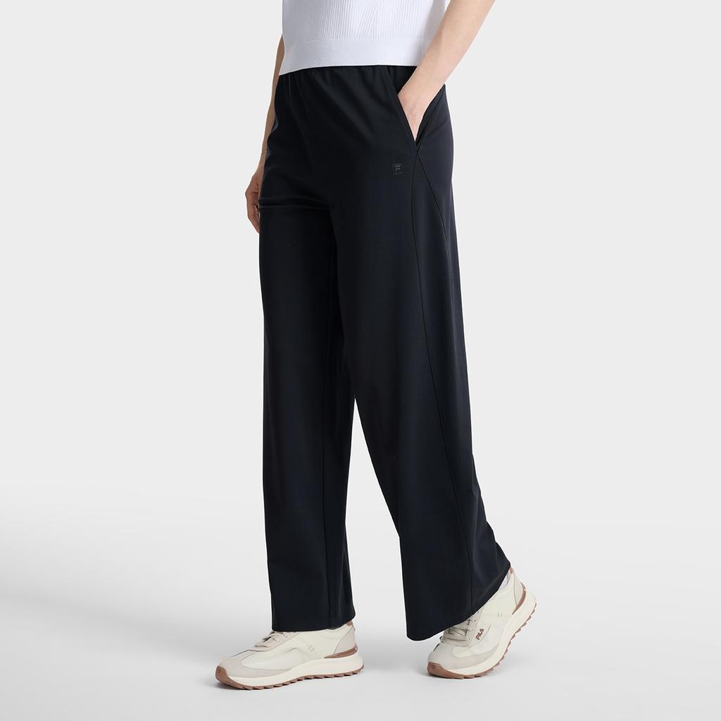 Fila White Comfortable Knitted Stretch Casual Pants Women bottoms F11W623602F-BK