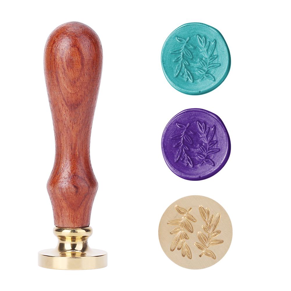 Plant Seal Flower Seal Wax Seal Stamp Retro Antique Sealing Wax Scrapbooking Stamps Wedding Decorative Invitation Cards