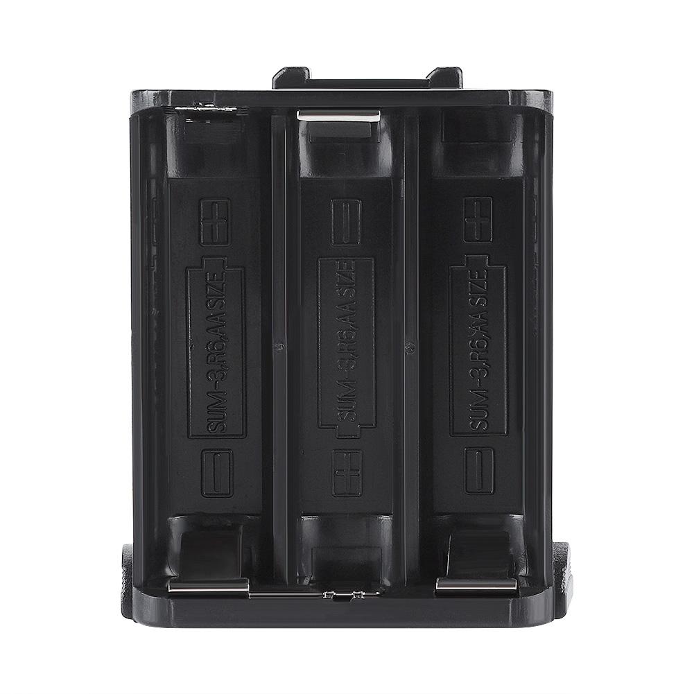 Akkufach für Kenwood TH-28TH-48TH-78HT Funkgerät Walkie Talkie Kapazität (6*AA)  Schwarz