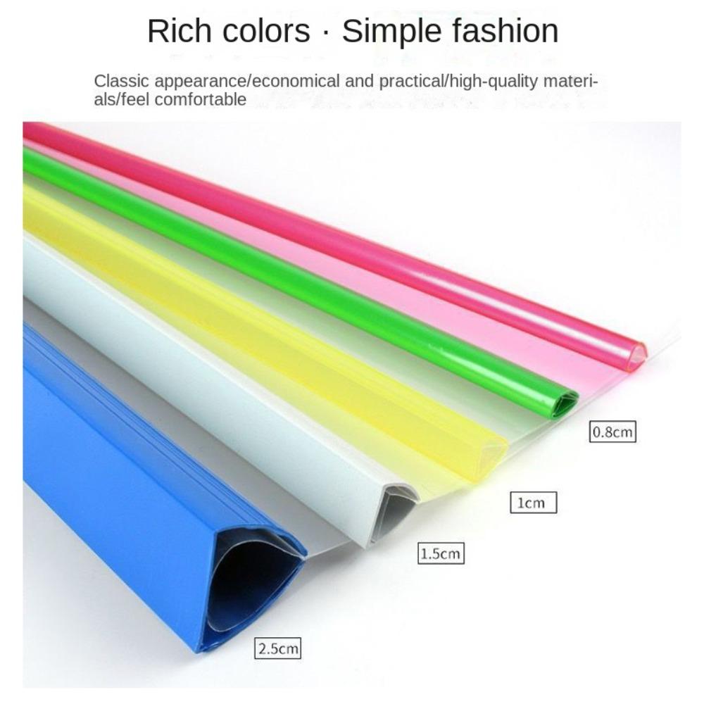 10 Pcs Tailorable Slide Binder Clamp Bar Binder Clips Thickened Sucker Rod Clamp  Book Cover