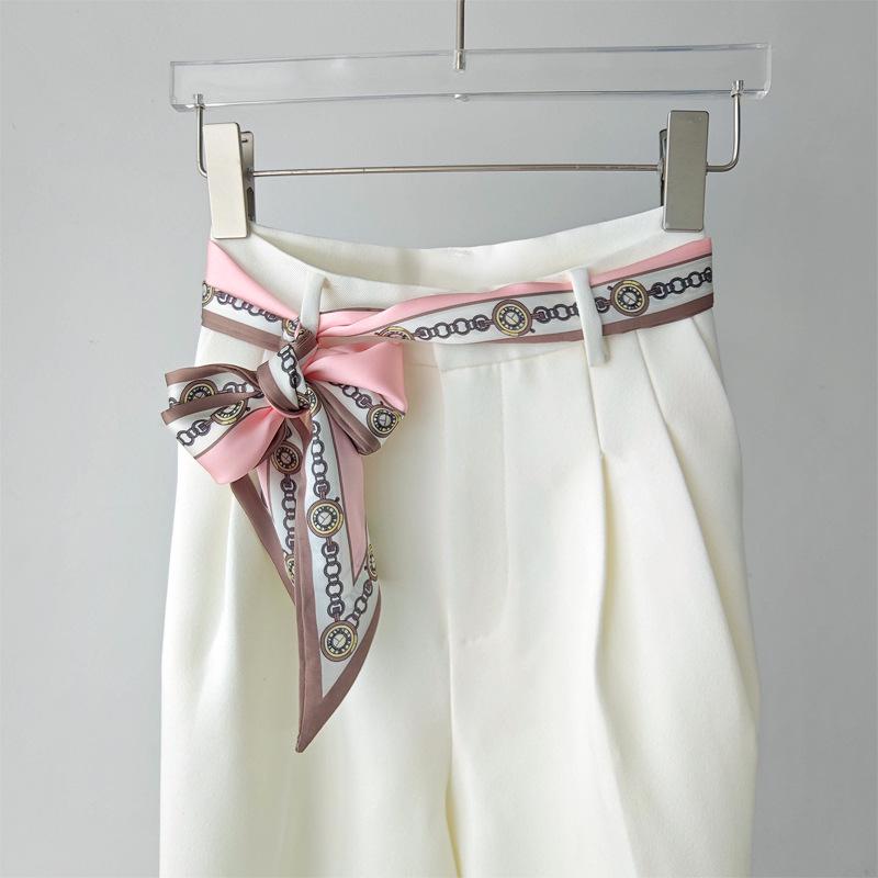 Versatile Silk Scarf/Belt Accessory for Women - 2025 Design, Perfect for Neck or Waist, Trendy with Jeans