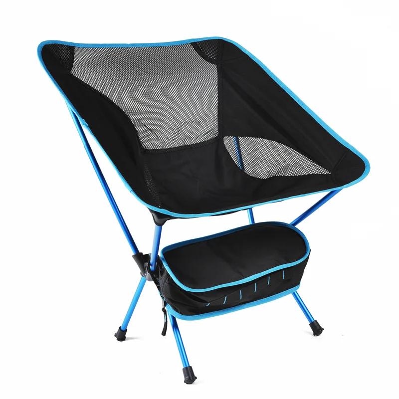 Outdoor Portable Folding Chair Ultra-Light Camping Fishing Beach Chair Barbecue Travel Hiking Picnic Seat Portable Tool