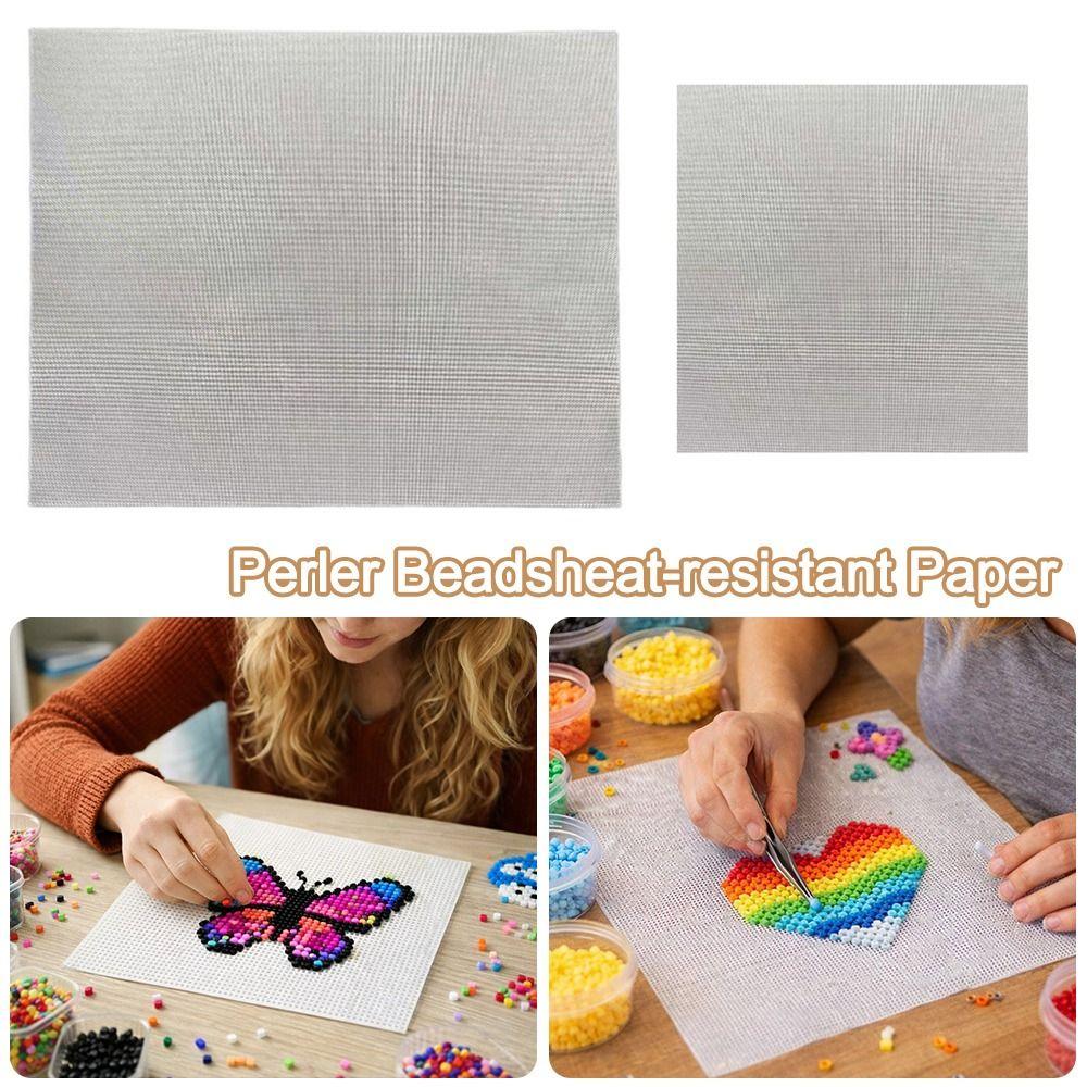 35*25cm Koraliki do prasowania Tkanina do pieczenia Przezroczysta Ręcznie robiona Mata do prasowania Akcesoria do zabawek DIY Papier do prasy gorącej do zdjęć Koraliki do prasowania