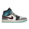 Air Jordan 1 Mid Exploration Unit Men Sneakers White Sail Team-Red FB1870-161