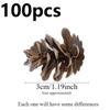 100pcs Christmas Decorations Plastic Simulation Pinecone Christmas Tree Decoration Christmas Crafts Accessories DIY Accessories
