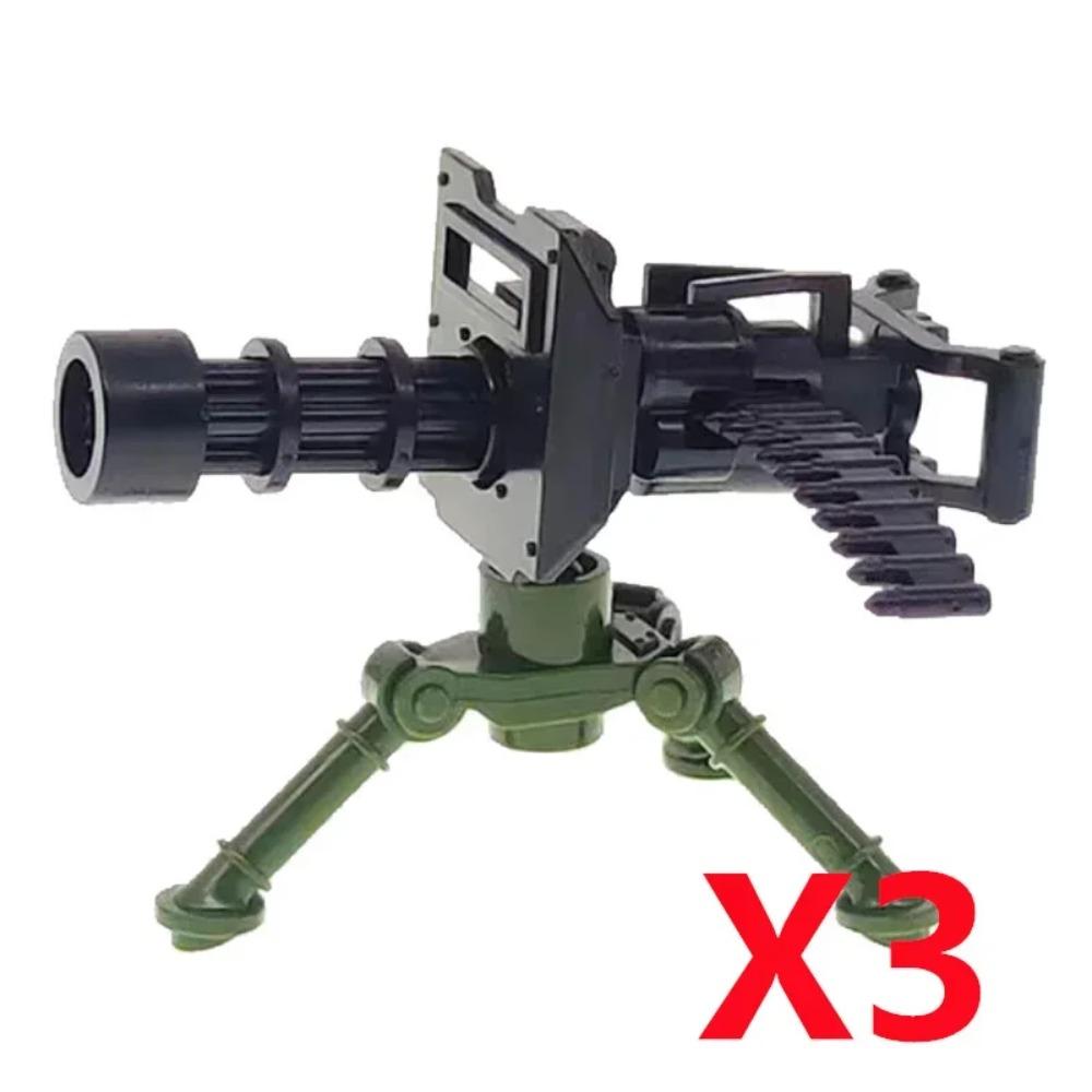 Vojenský MOC Stavebnice zbraní Těžký kulomet Gatling M19 NSV Figurky Dělostřelectvo Odminovací Pistole Kulka Hračka Dárek K013