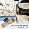 Brass High Pressure Washer Ball Valve Kit M22 14mm Ball Valve Hose Switch  Commercial Use
