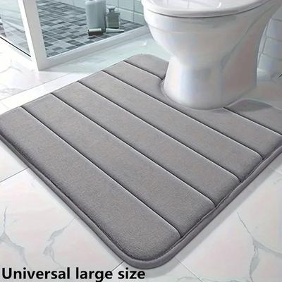 Tapete de banheiro em formato de U Tapete higiênico Tapete de banheiro Tapete de banheiro Tapete de banheiro de espuma de memória Tapete de banheiro antiderrapante Super absorvente