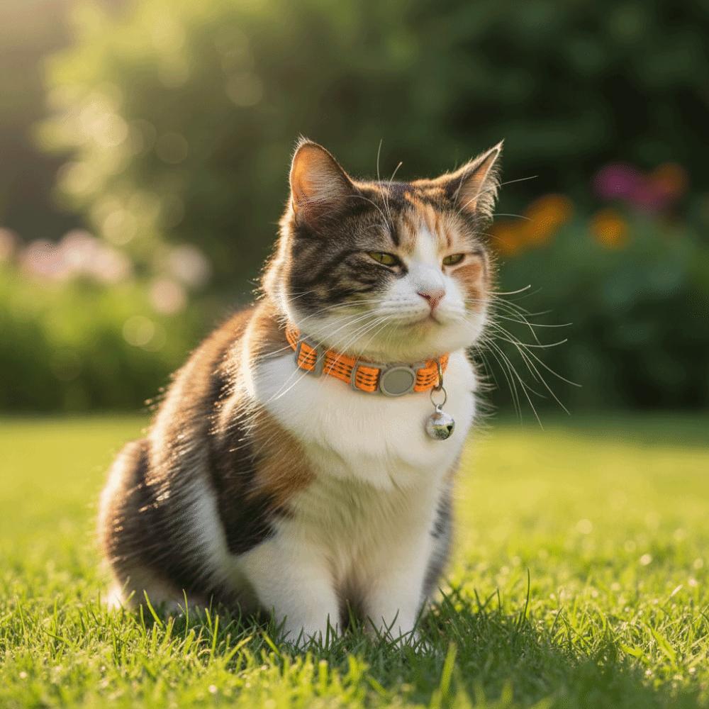 5PCS/SET Nylon Reflective Cat Collars Breakaway Design Pet Necklace Pet Collars For Kittens Puppies