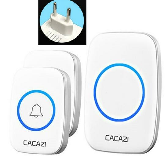 A10 Wireless Long-Range Home Doorbell with Multiple Call Bells and Elderly Pager, Compatible with EU, US, and UK Standards.