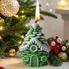 Candle Mold Christmas Pine Cone House Candle Making Mould Handmade Soap Mould For Epoxy Resin Plaster Soap Party Planners Art