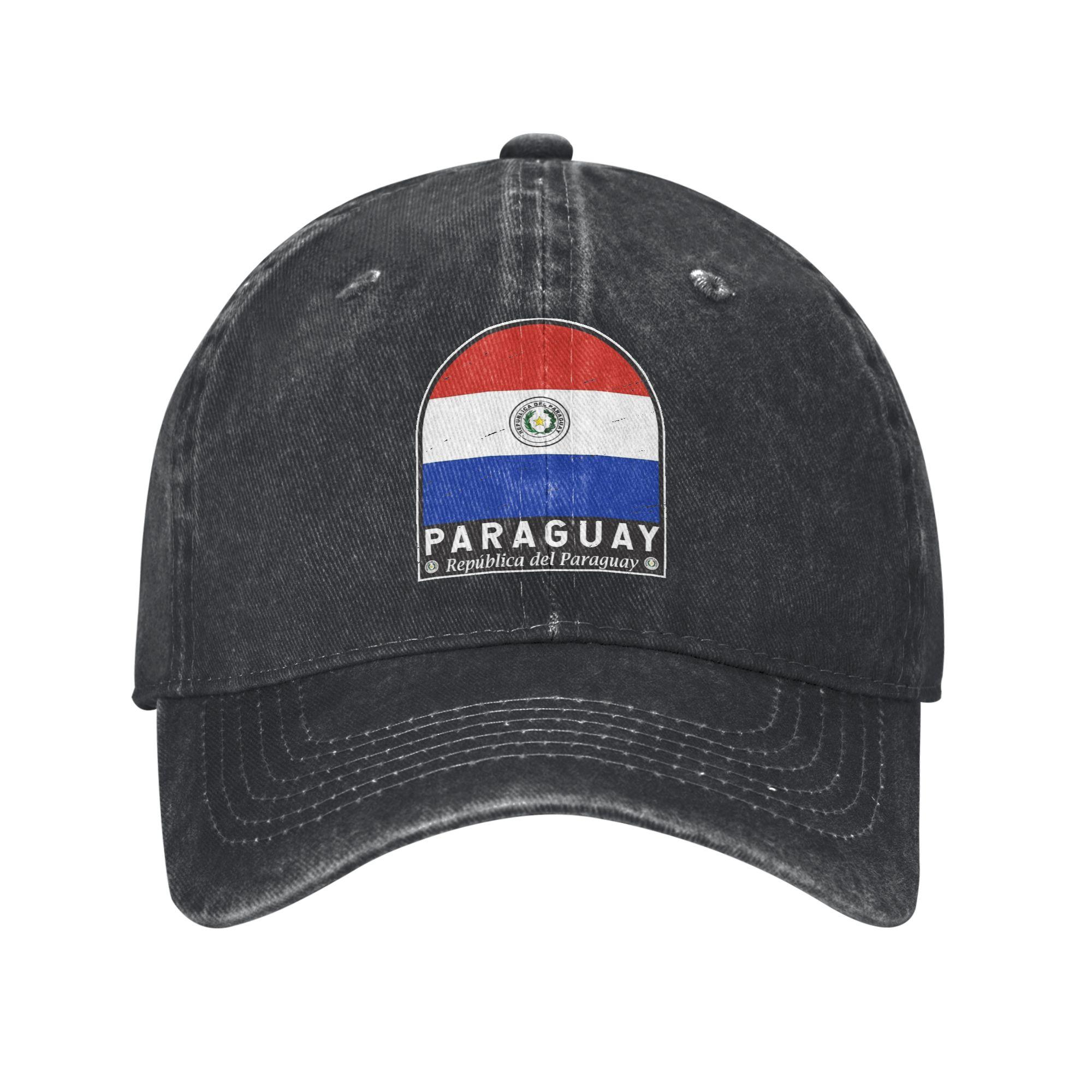 Paraguay Flag Baseball Caps Merch For Unisex Adjustable Trucker Hat Adjustable