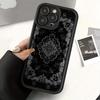 Gorgeous black pattern TPU Phone Case For iPhone 17 Pro Max 16E 15 Pro 14 13 12 11 Mini AIR XS XR XS 8Plus anti drop and shockpr