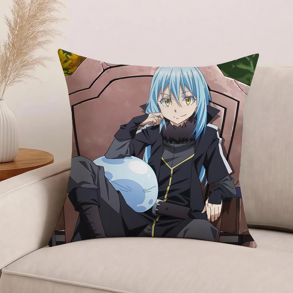 Movie That T-Time I Got R-ReincarnatedS-Slime Pillow Case Office Cushions Suitable For Sofa Car Bedroom Decorative Cushion Cover