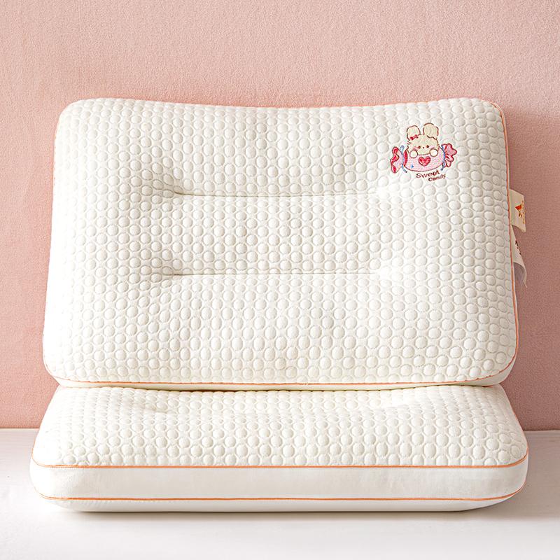 Yongyouwan A-class Knitted Massage Cartoon Embroidery Children's Pillow Student Dormitory Special Neck Protection Pillow Pillow Core