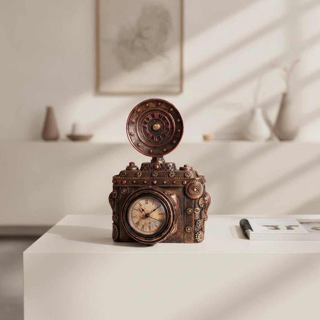Resin Ornament Vintage-Inspired Desk Display Piece Freestanding Sculpture