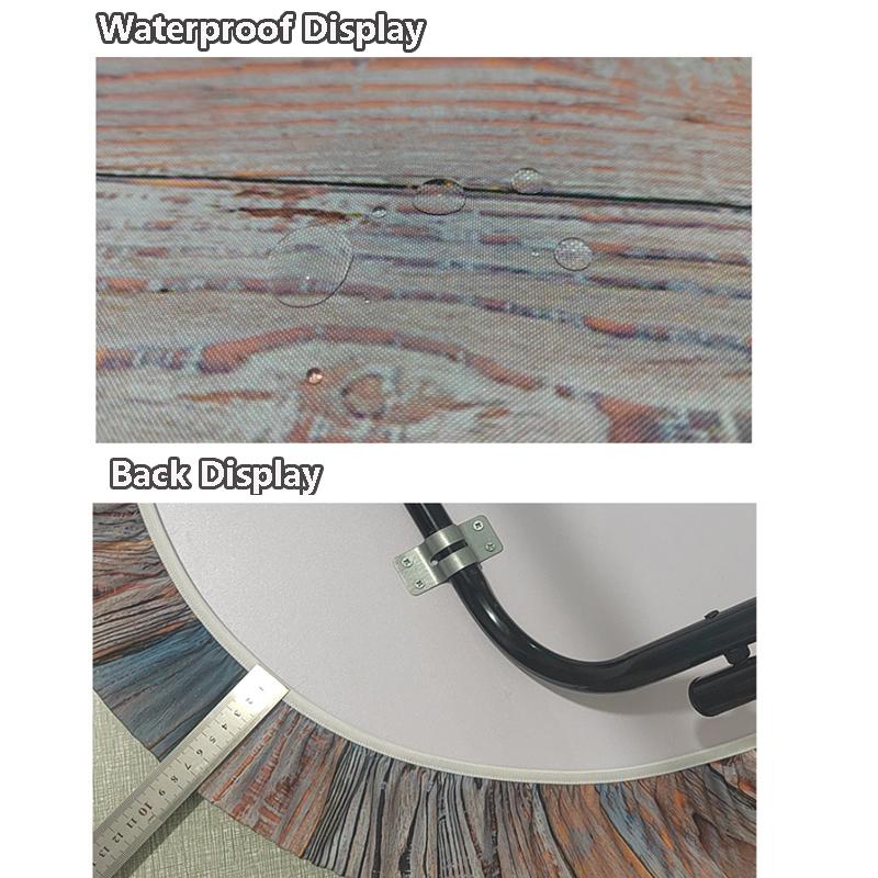 60/90/100/120Cm Round Table Cover Waterproof Oil-Proof Tablecloth Elastic Kitchen Dining Wedding Party Table Cover Home Decor