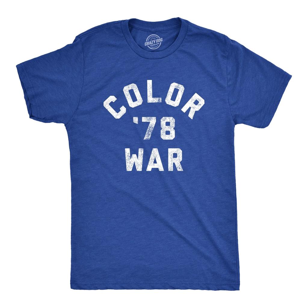 Mens Color War 78 T Shirt Funny Horror TV Graphic Novelty Tee