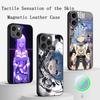 Coque de téléphone motif anime classique fille mignonne Re zero Pour iPhone 17 16 15 14 13 12 Plus Pro Max Haut de gamme Luxe Magsafe Peau de mouton