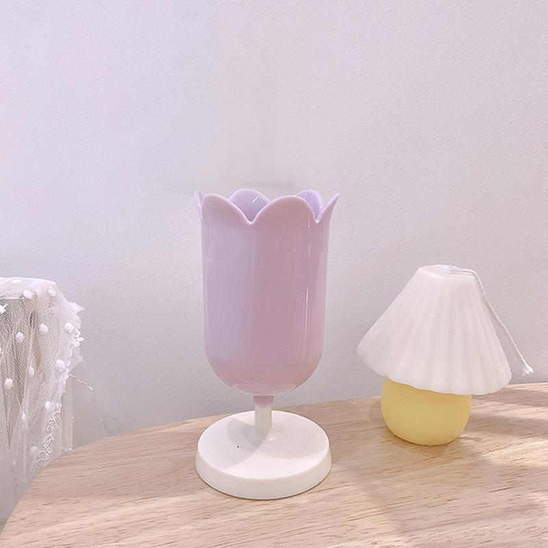 

Креативный держатель для ручек в виде цветка, настольное хранилище для ручек, украшения для ручек, держатель для карандашей в виде тюльпана, органайзер для школьного стола, канцелярские принадлежности для студентов фиолетовый