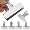 8PCS Round Corner Food Packages Clamp Strong Spring Stationery Clips Office Ticket Clip  Student