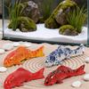 Mini Koi Fish Ornament Resin Crafts Simulation Carp Figurines Kids Gift Cartoon Cute DIY Small Fish Statue Aquarium Decor HD