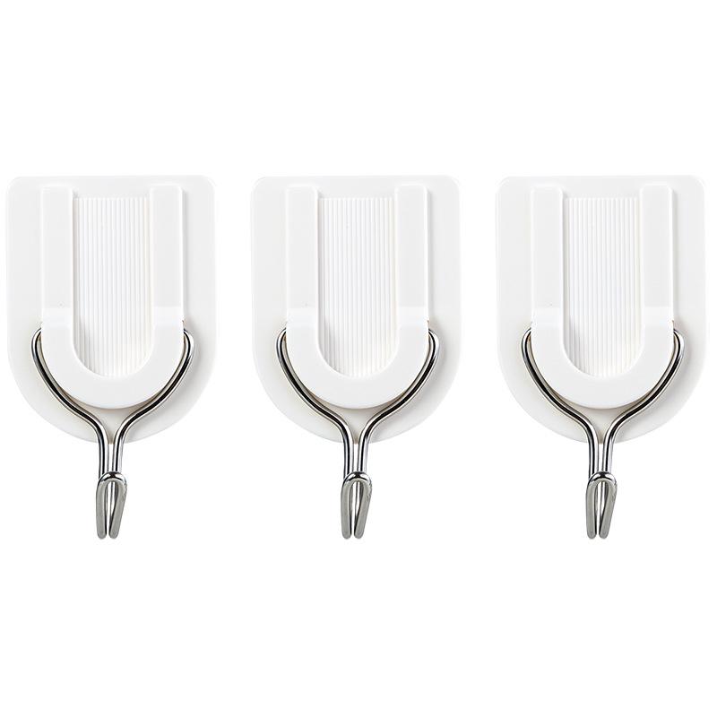 Transparent Seamless Adhesive Bathroom Hook - No Nails Required