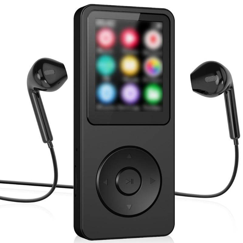 Portable MP3 Player Bluetooth-compatible Wireless Auxiliary Connectivity 1.8Inch Display Music Player E-Book Voice Recorder