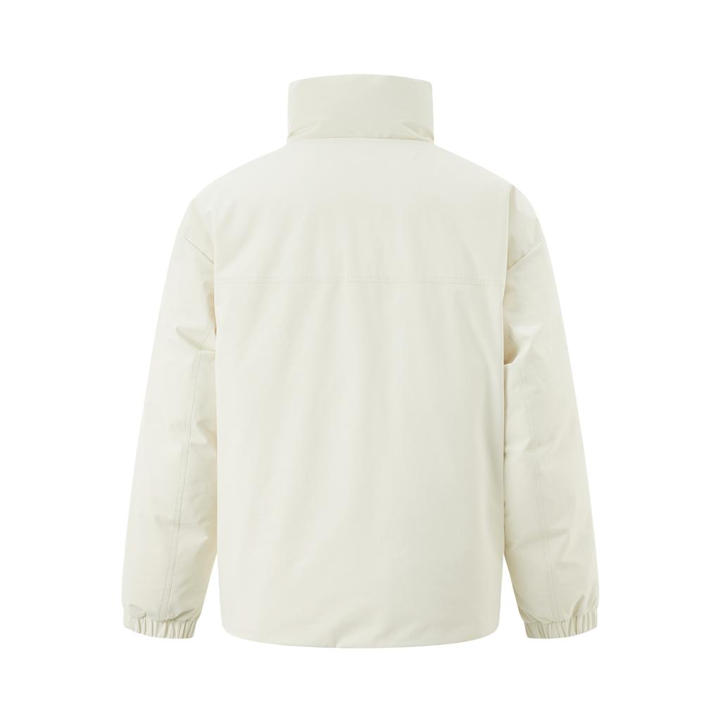 Li Ning Hot Pot Down Jacket Series Color Block Versatile Cold Resistant Comfortable Casual Stand Collar Winter Down Jacket Men Outerwear AYMU229-8