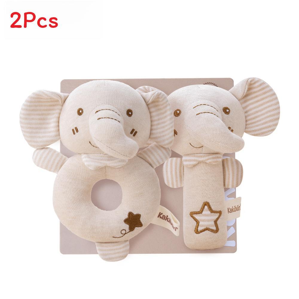 Baby Handheld Rattle Toy Set With Soft Cotton Material For Sensory Development