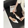 Baotou half slippers autumn new with skirt low heel bow Mary Jane shoes women