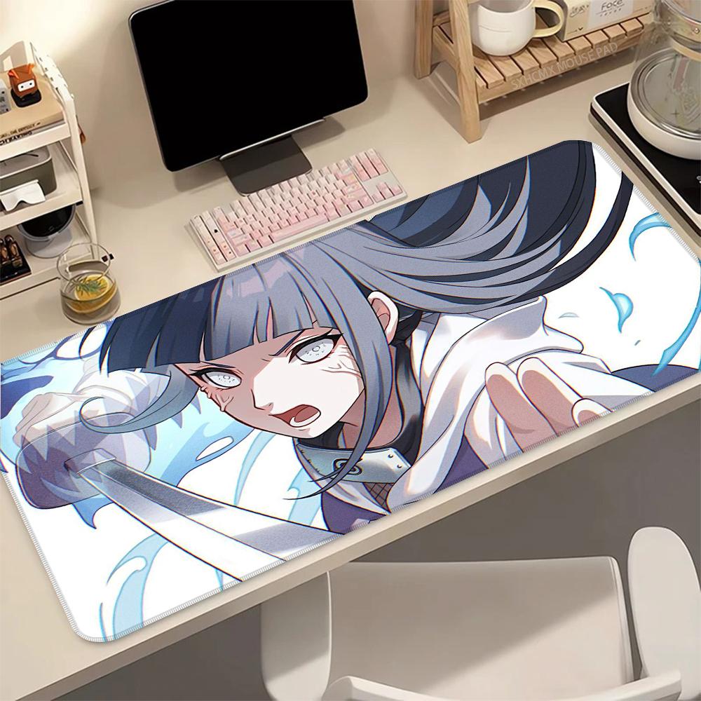 Sexy Anime Girl NNaruto HHyuga HHinata Mouse Pad Kawaii Gaming Mousepad Desk Mat NonSlip Laptop Keyboard Rug PC Gamer Carpet 800x400x2mm
