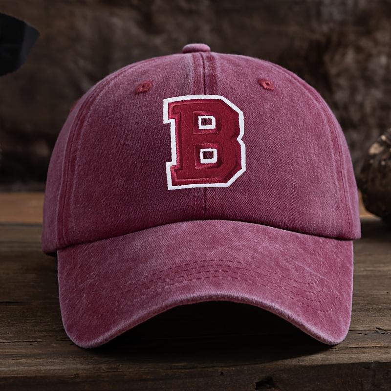 Fun Letter B Baseball Cap Unisex Outdoor Fashion Versatile Duckbill Hat Trendy