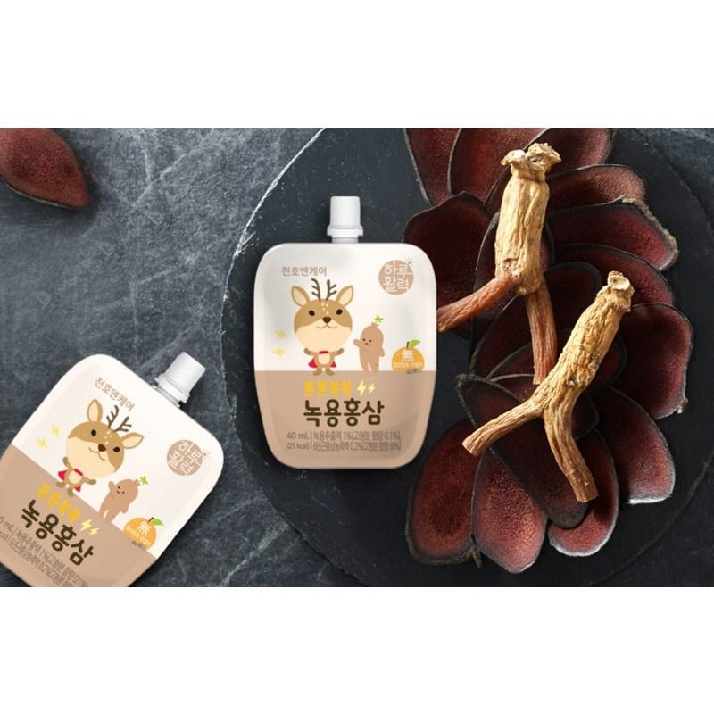 Cheonho NCare Strong Ssuksuk Children’s Deer Antler Red Ginseng 30p, 1.2L, 1 Unit