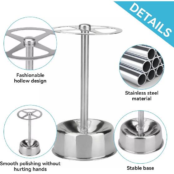 Toothbrush Holders, Stainless Steel Toothbrush Holders for Bathrooms Toothpaste Holder Stand Rack for Bathrooms