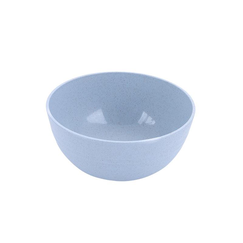 

Скандинавские цветные миски из пшеничной соломы, круглые, ударопрочные, пластиковые, столовые миски для домашнего использования синий