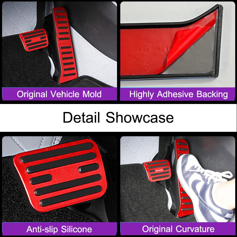 For BYD Seal 06 DMi EV 07 DMi Accelerator Brake Pedal Aluminum Alloy Anti Slip Wear-resistant Foot Pedal Cover Car Accessories