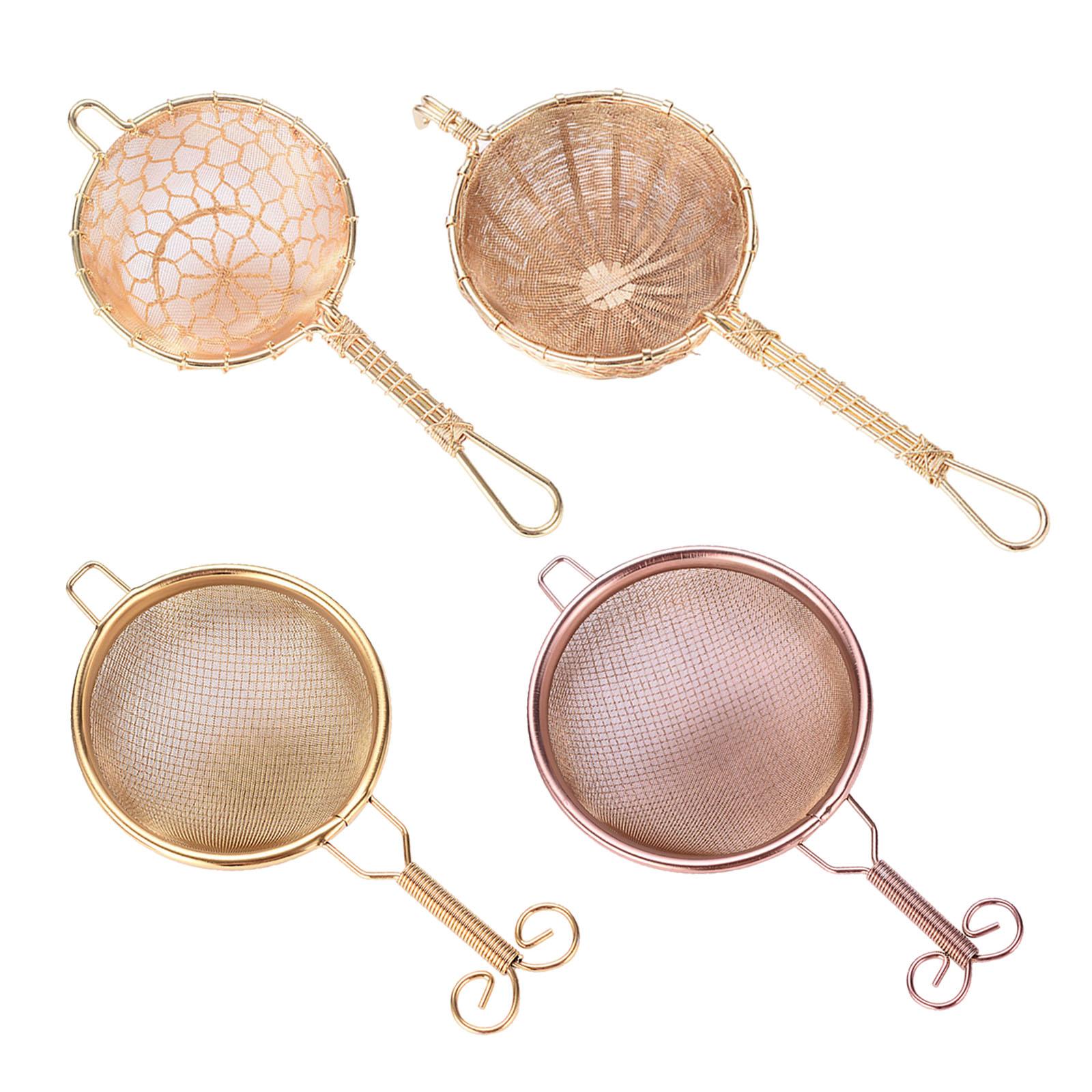 Brass Tea Strainer Practical Easy to Clean Gifts Lightweight Mesh Tea Filter for Tea Room Hotel Living Room Restaurant Office