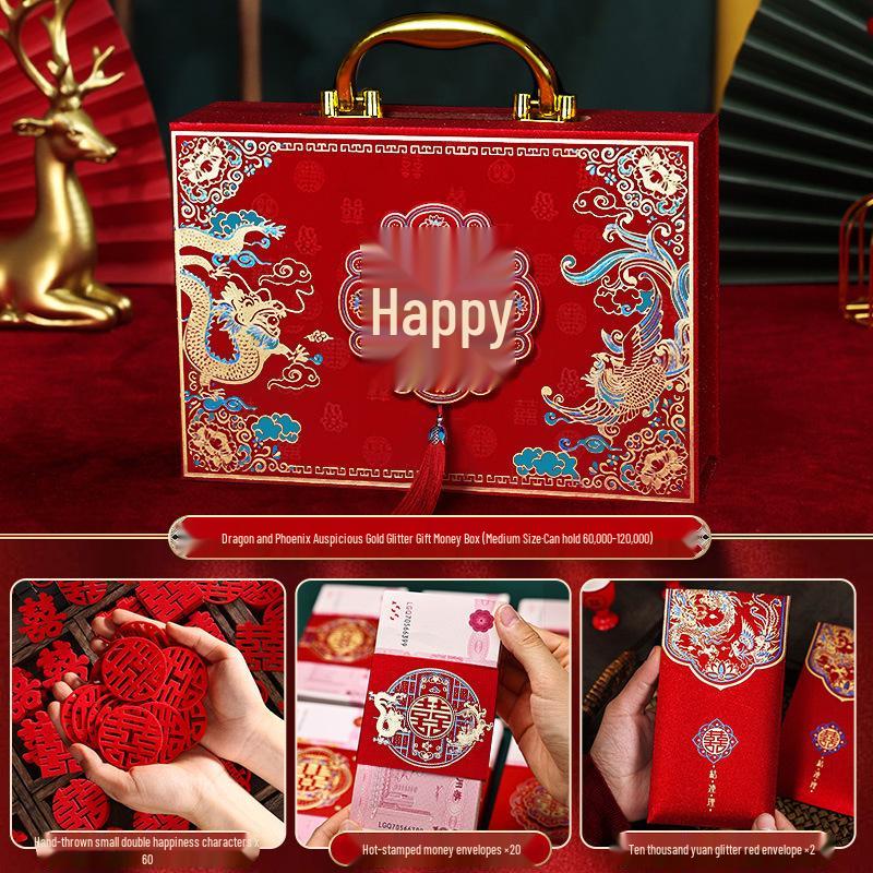 Luxury Betrothal Gift Box: Elegant Engagement & Wedding Decoration for Bride Price Cash